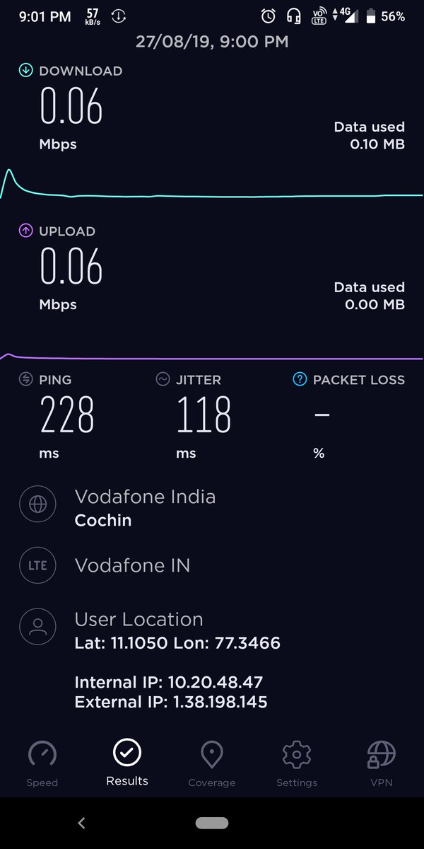 boopathiabd's tweet photo. @VodafoneIN @TRAI Vodafone services have deteriorated. Services in our area are very poor. Internet is at a very bad speed of 60kbps. https://t.co/iUM4JpjOit