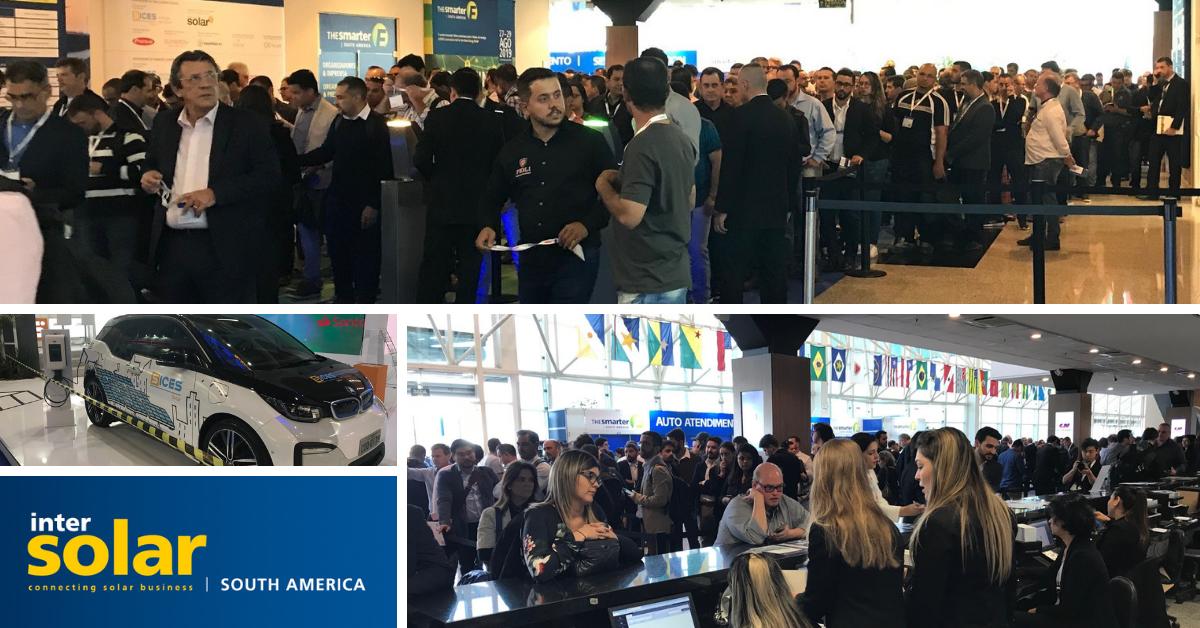 A Intersolar South America acaba de abrir as portas! Mais de 260 fornecedores de soluções fotovoltaicas exibem seus produtos e serviços no Pavilhão Branco do Expo Center Norte. #intersolarSA #fv