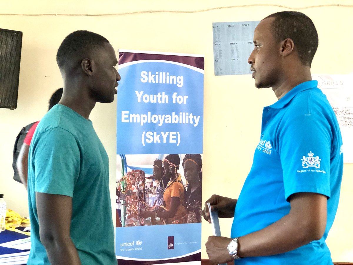 UNICEFKenya's tweet photo. A cheerful end to an eventful day at the Turkana West Youth conference in Kakuma. Youth delegates have left feeling inspired and motivated by speakers from different sectors and former refugees. 

#GenU https://t.co/oDFhJWanoR