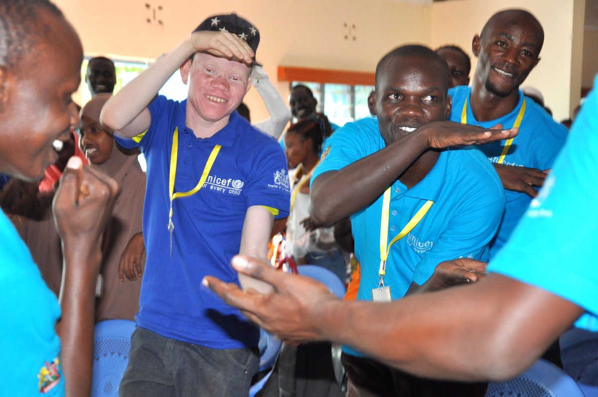 UNICEFKenya's tweet photo. A cheerful end to an eventful day at the Turkana West Youth conference in Kakuma. Youth delegates have left feeling inspired and motivated by speakers from different sectors and former refugees. 

#GenU https://t.co/oDFhJWanoR