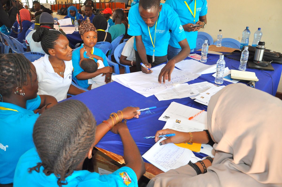 UNICEFKenya's tweet photo. A cheerful end to an eventful day at the Turkana West Youth conference in Kakuma. Youth delegates have left feeling inspired and motivated by speakers from different sectors and former refugees. 

#GenU https://t.co/oDFhJWanoR