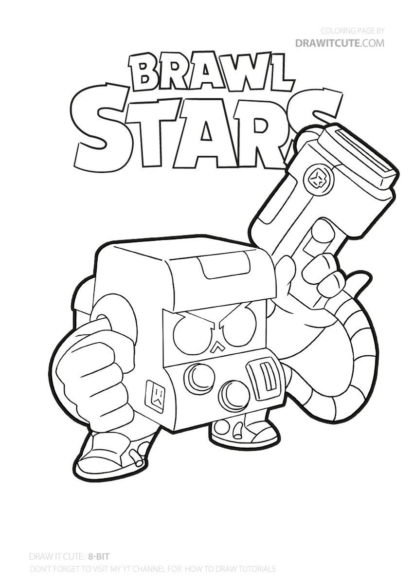 Draw It Cute On Twitter New 8 Bit Skin From Brawl Stars Coloring Page Https T Co Qhdfiygilz Brawlstarsart Brawlstarsskins Braw Supercell Fanart Https T Co Khazq99wfw - brawl stars skins coloring pages