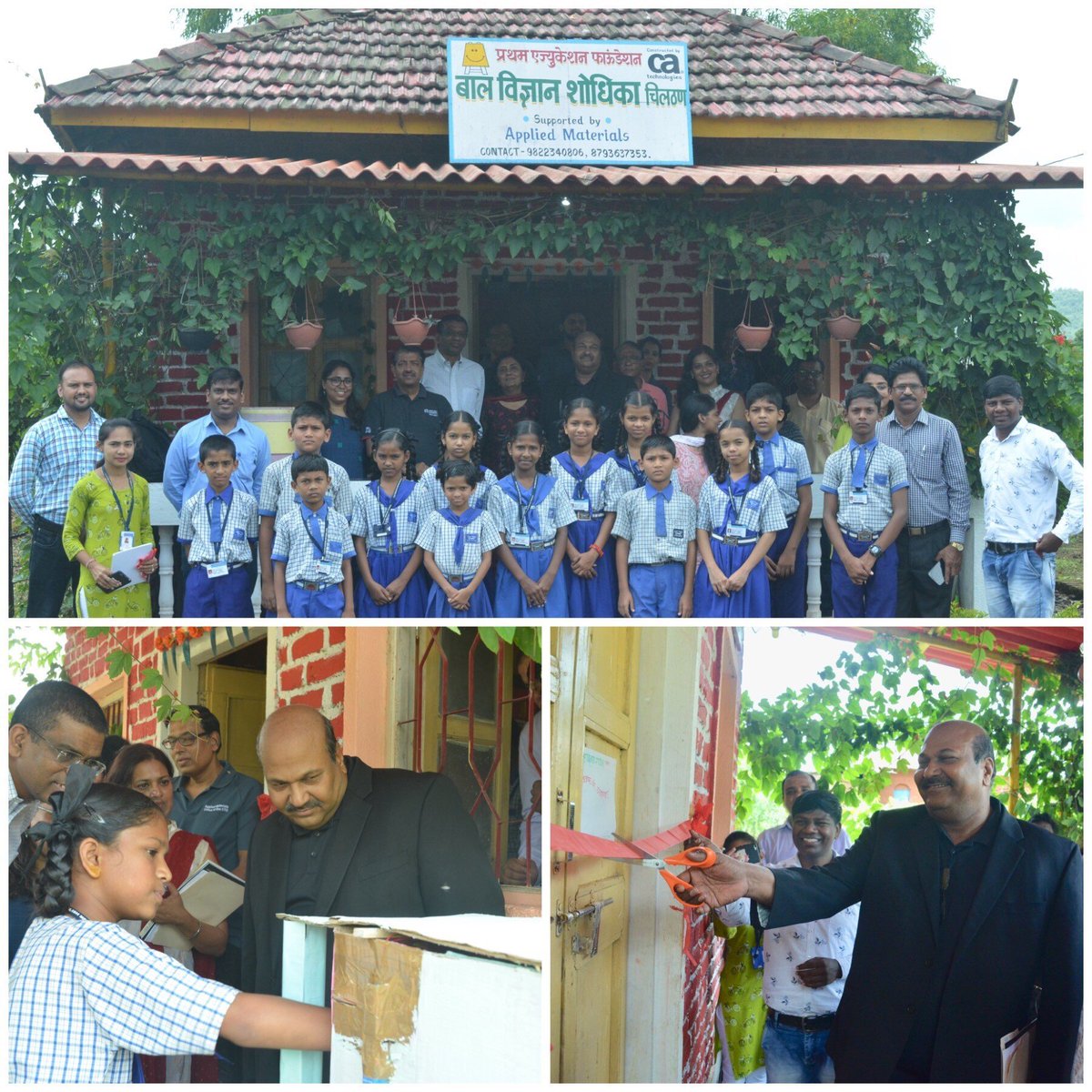 Congrats to <a href="/Pratham_India/">Pratham Education Foundation</a> on the inauguration of its Science Centre in Khalapur, India. Proud that our CTO Om Nalamasu joined students for hands-on activities and learning!