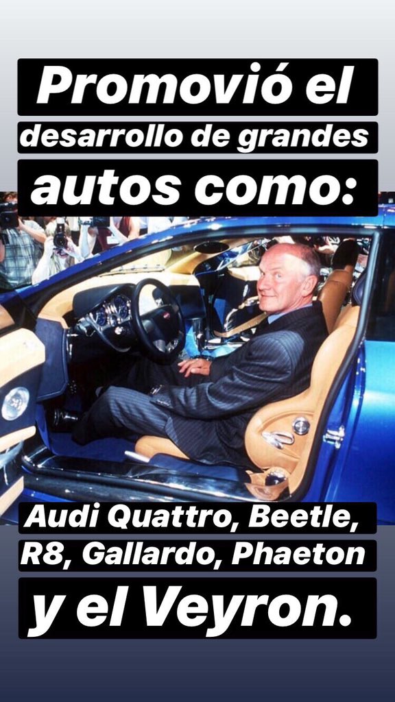 Rin18mx's tweet photo. [#Rin18NEWS] Fallece Ferdinand Piëch a los 82 años. https://t.co/Wv6FK3EYXu
