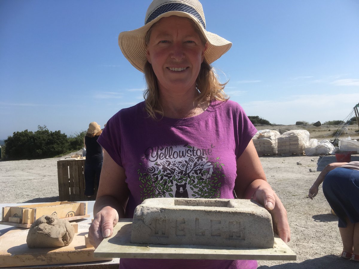 Great fun was had by all at the Brickfield workshops this weekend - the sun was shining and the bricks came out lovely! Next step - firing them in the kiln at the Whitegold Festival on 21st September! St Austell