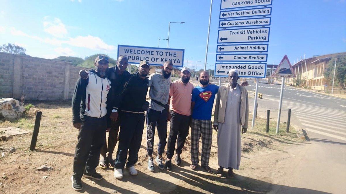pedaltohajj's tweet photo. Alhamdillah we are happy to be home. We crossed over Moyale border in the morning and are headed back to Nairobi. Still seeking your support to meet our target. Only about $12,000 to go MPESA Paybill 851 400 Account: Hajj Cycling #PedaltoHajj https://t.co/LQLLfYBOu6 https://t.co/81FCgeIHsM