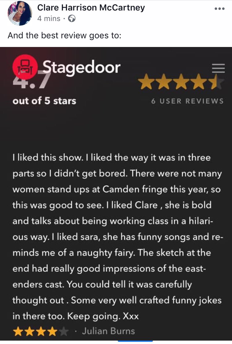 Backenders1's tweet photo. And the best review goes to: #workingclassprogresswithbackenders https://t.co/F2RojKx6zG