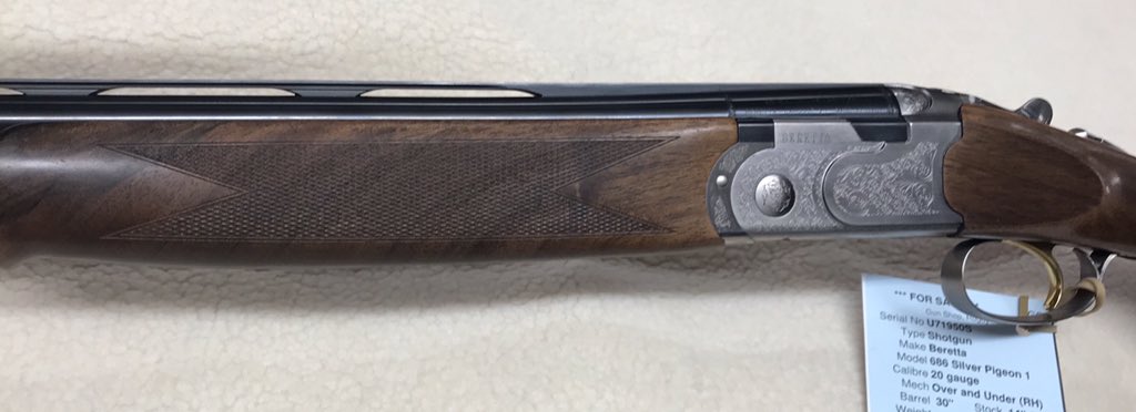 RugbyGun_'s tweet photo. Beretta 20ga 686 Silver Pigeon 1 s/hand 30” shotgun
In ‘as new’ condition used for only one week then swapped for a 12gauge
with chokes & Abs case & a set of extended chokes
Finance & part ex welcome @thegunshoprugby
for more details 01788 575198
#gunshoprugby #beretta #silverpig https://t.co/WdyF4DV6oU