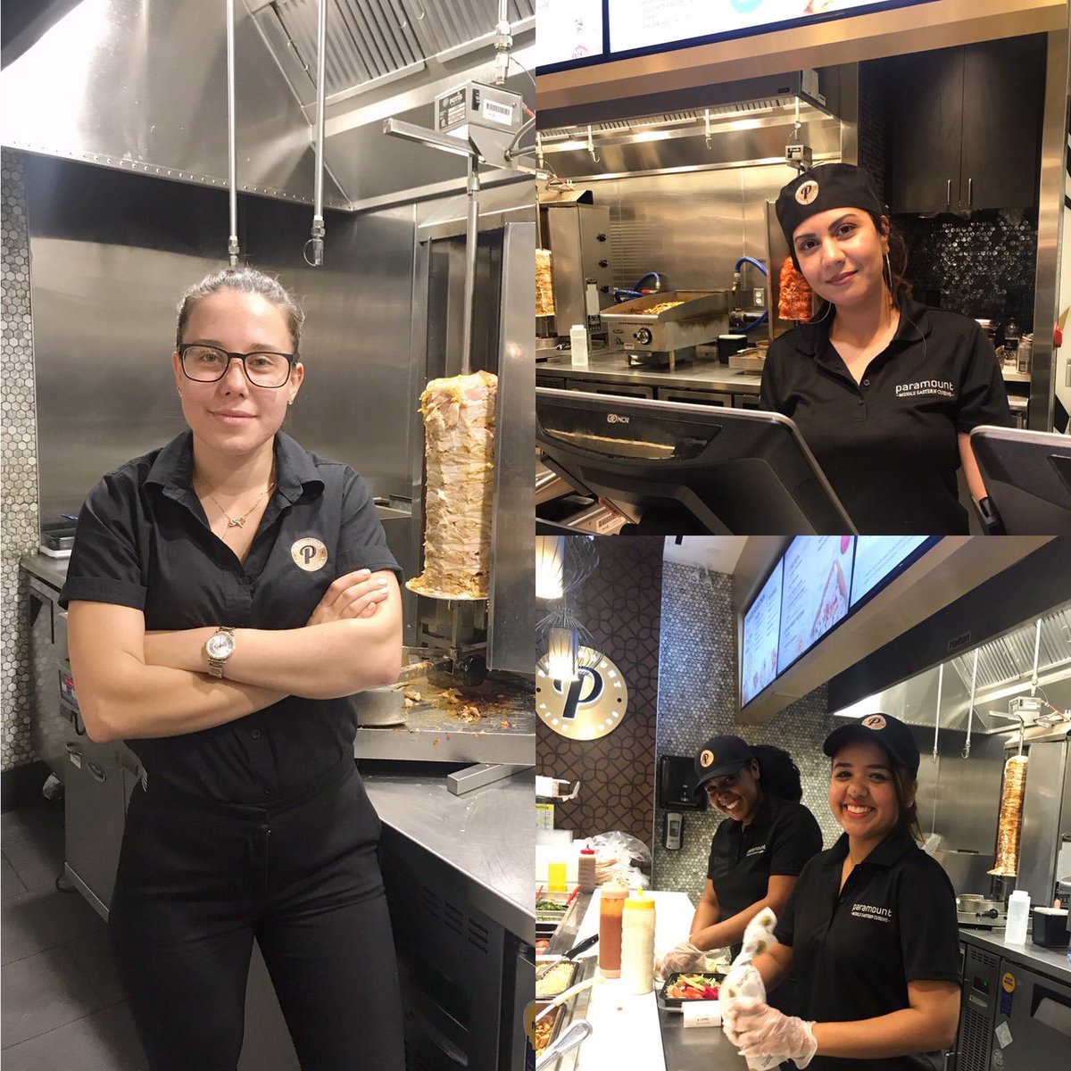 ParamountFoods's tweet photo. Meet the powerful women behind the success of our Brookfield Place location, in Toronto. General Manager, Oleks; our Cashier, Shayni and our Line Cooks, Shruti Patel and Rahiek Mohammed.
#ParamountFineFoods #Talentuesday #teamtuesday #womenpower #womenempowerment #diversity https://t.co/lnx6p6Q8Mx