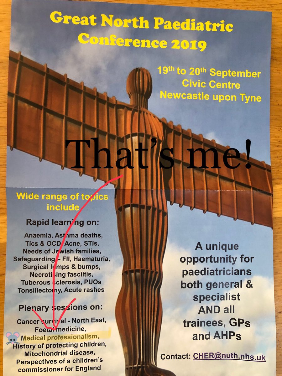 Nadeem_Moghal's tweet photo. Started CHER in 2002 @NewcastleHosps

Handed over to my favourite paediatrician as I started my escape from the nephron &amp; this👇happened!

Looking forward to Sept &amp; #CHER2019 
Thurs 19th Plenary
- #MedicalProfessionalism
Fri 20th A reflection 
- Ivory tower 🏰 vs real world 🏥 https://t.co/zvgY9faIqH