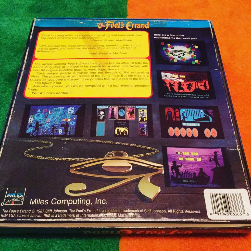 UnboxingHands's tweet photo. The Fool’s Errand - Miles Computing, Inc. - MSDOS Game - 1987
💪🏻😀👍🏻
#retrogaming #retrogames #retrogamer #thefoolserrand #gamer #gaming #bigbox #puzzlegame #popculture #pcgames #milescomputing #cliffjohnson #1980s #gamerguy #gameroom #msdos #retrocollective #msdosgames https://t.co/IcBRN4KQjR