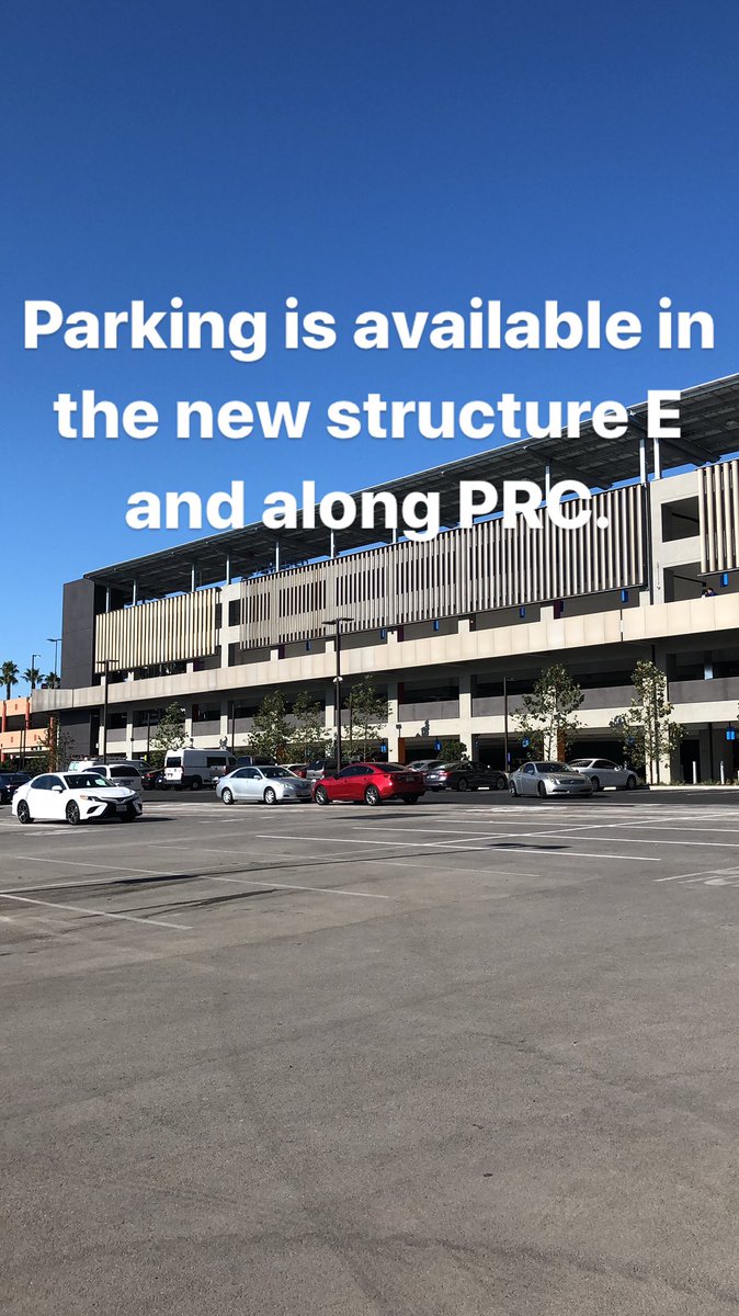 CalStateLA_Park's tweet photo. Parking is available in the new structure E and along PRC. #CalStateLAWelcome https://t.co/71xm2tnUim
