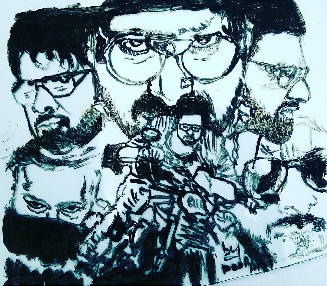 PooriArts1's tweet photo. Dedicated to all die hard fans of prabha sir 
Art by pooriarts 
@ActorPRABHA 
@PrabhasSaahoFan 
#SaahoInCinemas 
#saahofromaug30th https://t.co/ctpMsguYx2