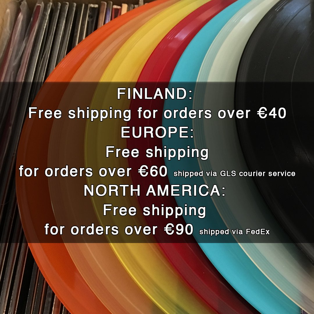 Free shipping for a very limited time only! Svart offers speedy deliveries using local couriers* in just a few days, even to North America. You’ve only got 72 hours to make your vinyl collection more interesting! *Europe and North America only #svartrecords #freeshipping