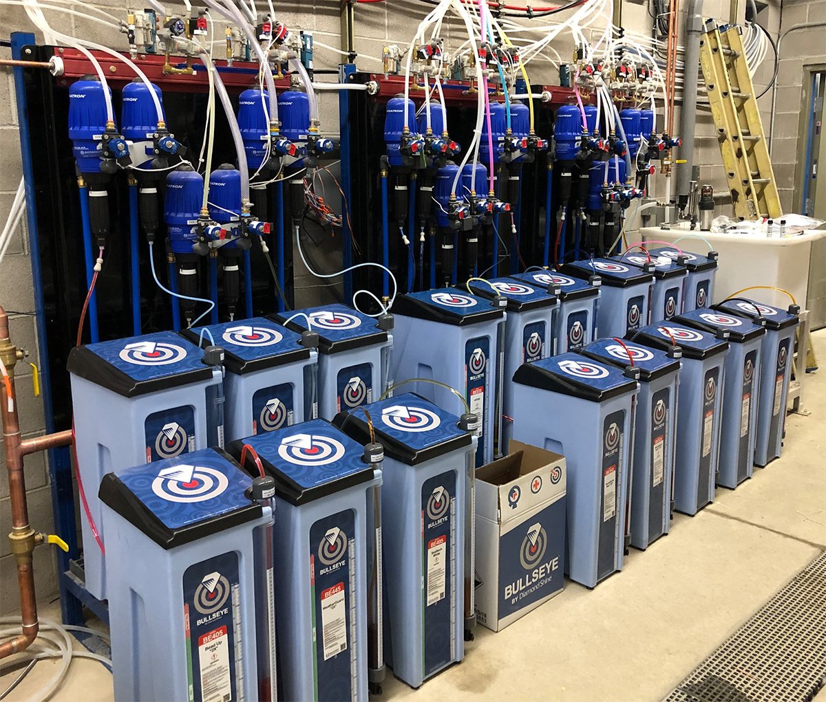 Dosatronusa's tweet photo. This is a car wash set up of a back room provided by Sam Hendrickson, Project Manager at Premier Carwash Systems, Inc. 

#carwash #cars #cleancar #waterpowered #automobiles #backrooms #dosingtechnology #clickclackgotyourback #vehiclewash https://t.co/oTNlGimXAm