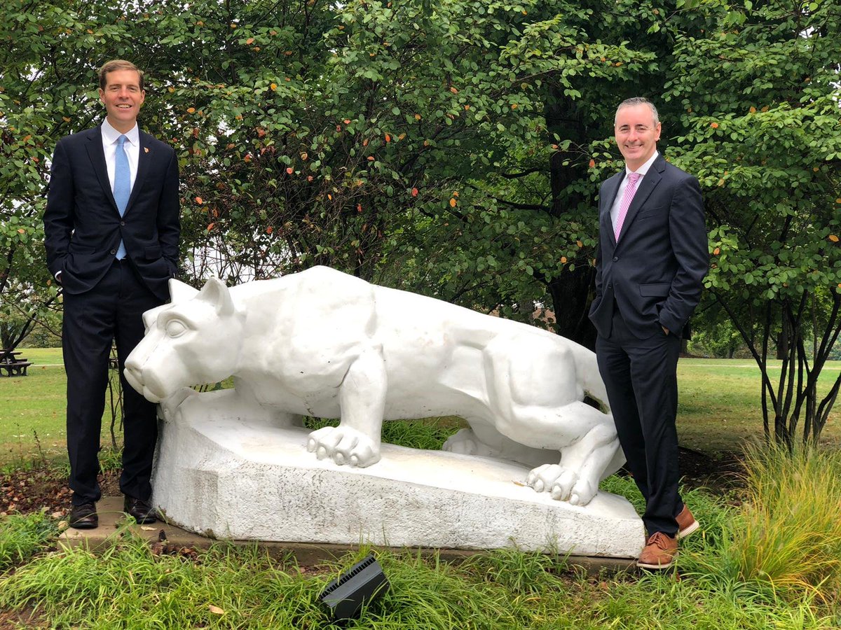 RepBrianFitz's tweet photo. Arrived in #PA17 for our district swap with Conor Lamb. First stop, a tour @PennStateBeaver and an excellent discussion with student leaders regarding the student loan debt crisis. #OnePA https://t.co/QxG0kYk3xU