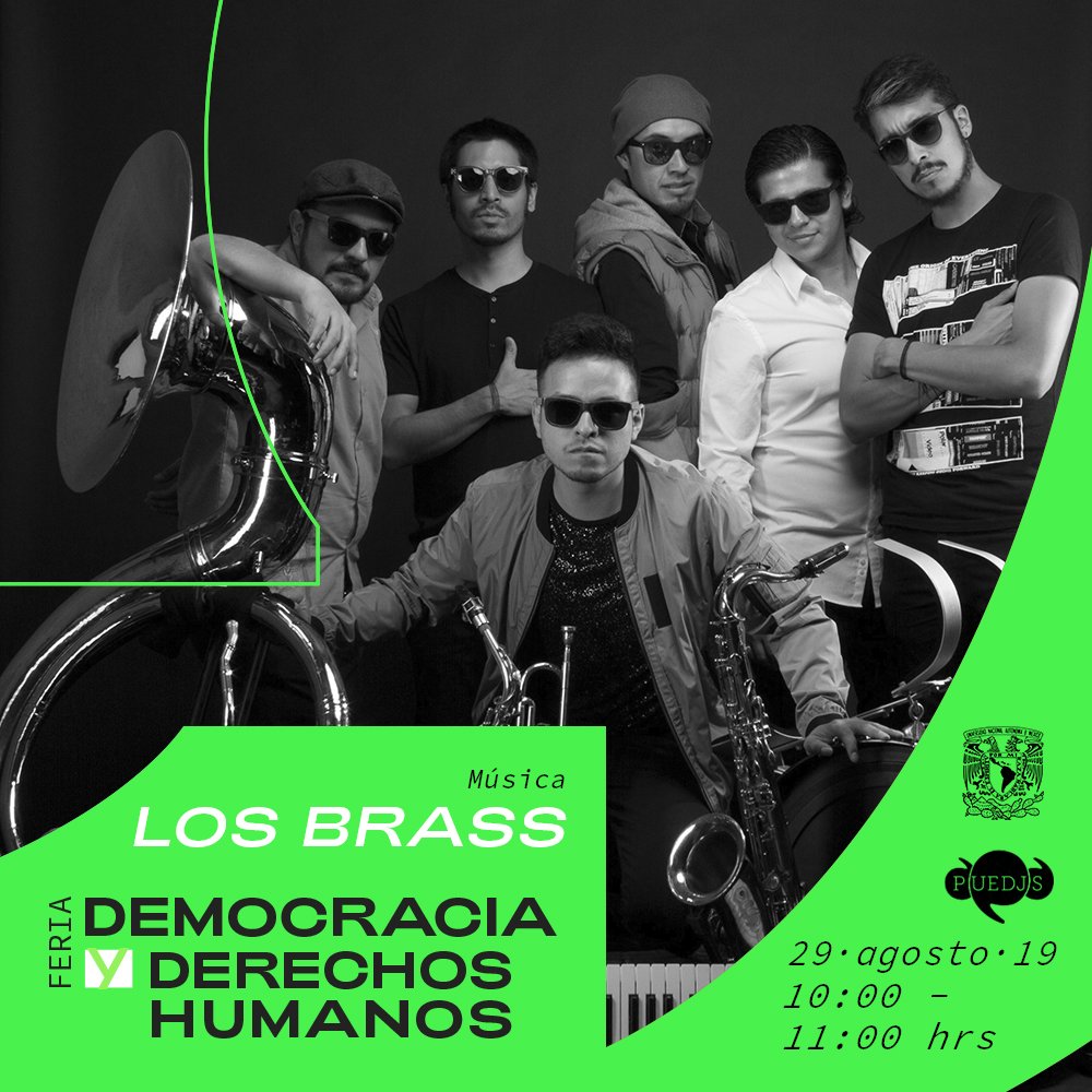 Jueves 29 de agosto tocamos 10am en Las Islas <a href="/UNAM_MX/">UNAM</a> Feria Democracia y Derechos Humanos 🤓🎷🥁 <a href="/DialogosUNAM/">Dialogos por la Democracia</a>