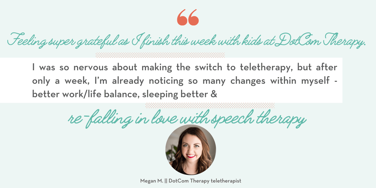 HuddleUpCare's tweet photo. We want to help you re-fall in love with speech therapy - come join the DotCom Therapy family!
https://t.co/gU5LZQV2QG
#teletherapy #onlinetherapy #slpeeps #LCSW #OT #otpeeps #whatisot #DotComTherapy #TheTeletherapist #nowhiring #applynow #remotejobs #workfromhome https://t.co/0J6Mb45rCl