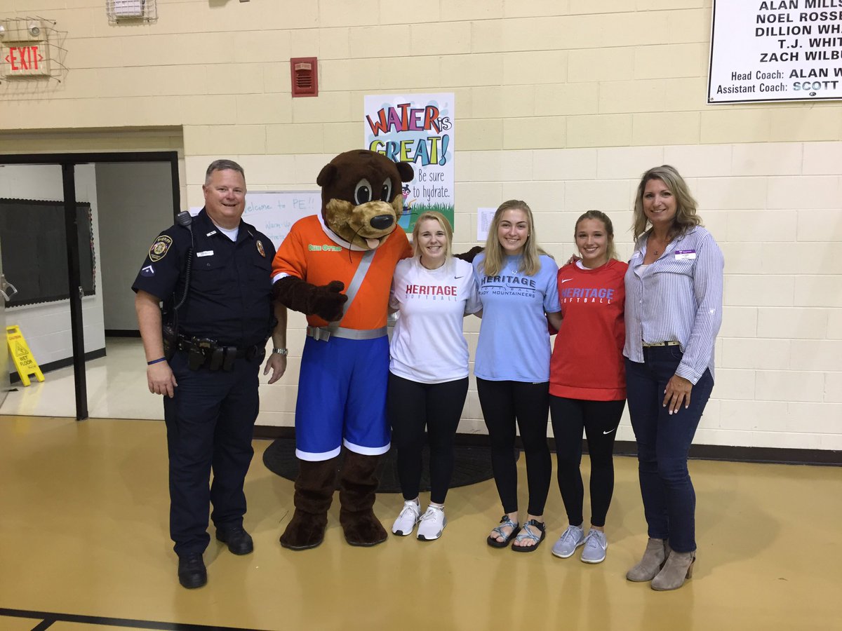 On Monday our K-2 students were able to learn about seat belt safety with our friend Ollie Otter.  Thanks to our softballl friends from HHS for coming to assist as well!  #BCSRocks