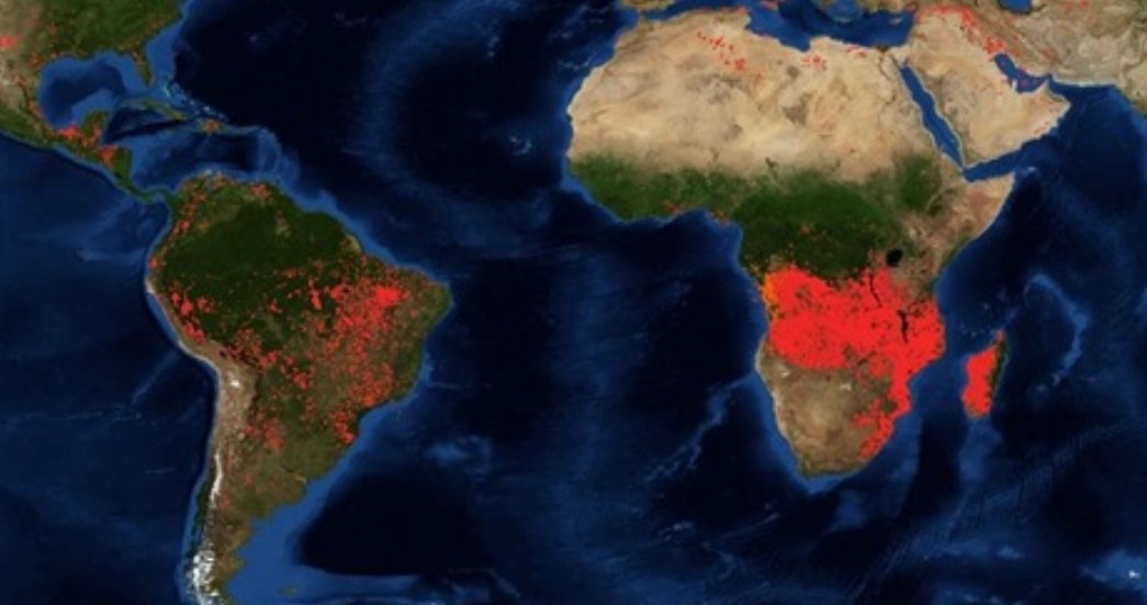 ALERTADESISMO's tweet photo. Incendios forestales en África ya superan en extensión a los del Amazonas, el mundo se quema  https://t.co/bvDdoinOhr https://t.co/eRKUNa6k9E
