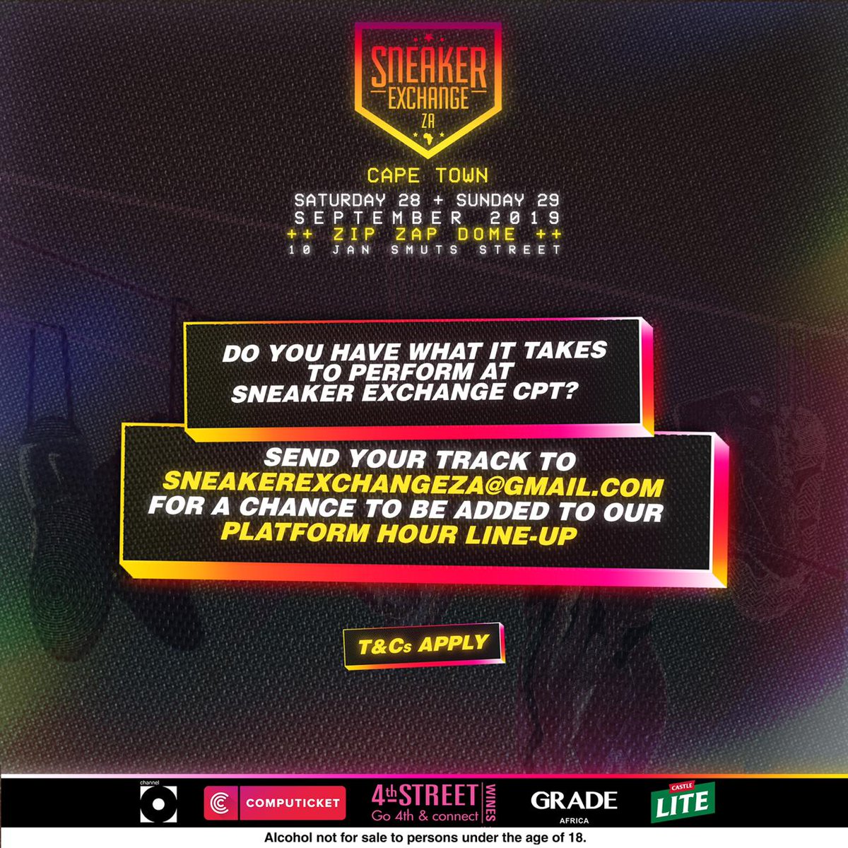 SXC_ZA's tweet photo. β
ENTRIES CLOSE ON the 11th September 2019
β
The subject of the email MUST read 'The platform hour' and your stage name.
β
Submissions are only open to artists residing in Cape Town
β
Please include your contact details as well as your Social media handles.
#PlatformHour https://t.co/LJIf9LeW4z