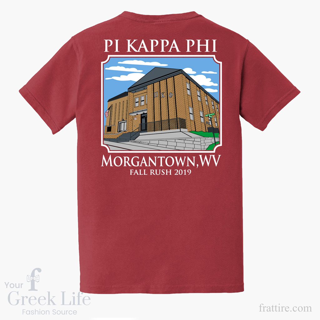WVUPiKapp's tweet photo. We are giving away two of our fall 2019 rush shirts! All you have to do to win is retweet and like this tweet. The giveaway winners will be announced on Friday! https://t.co/4sl6o3Jxwb