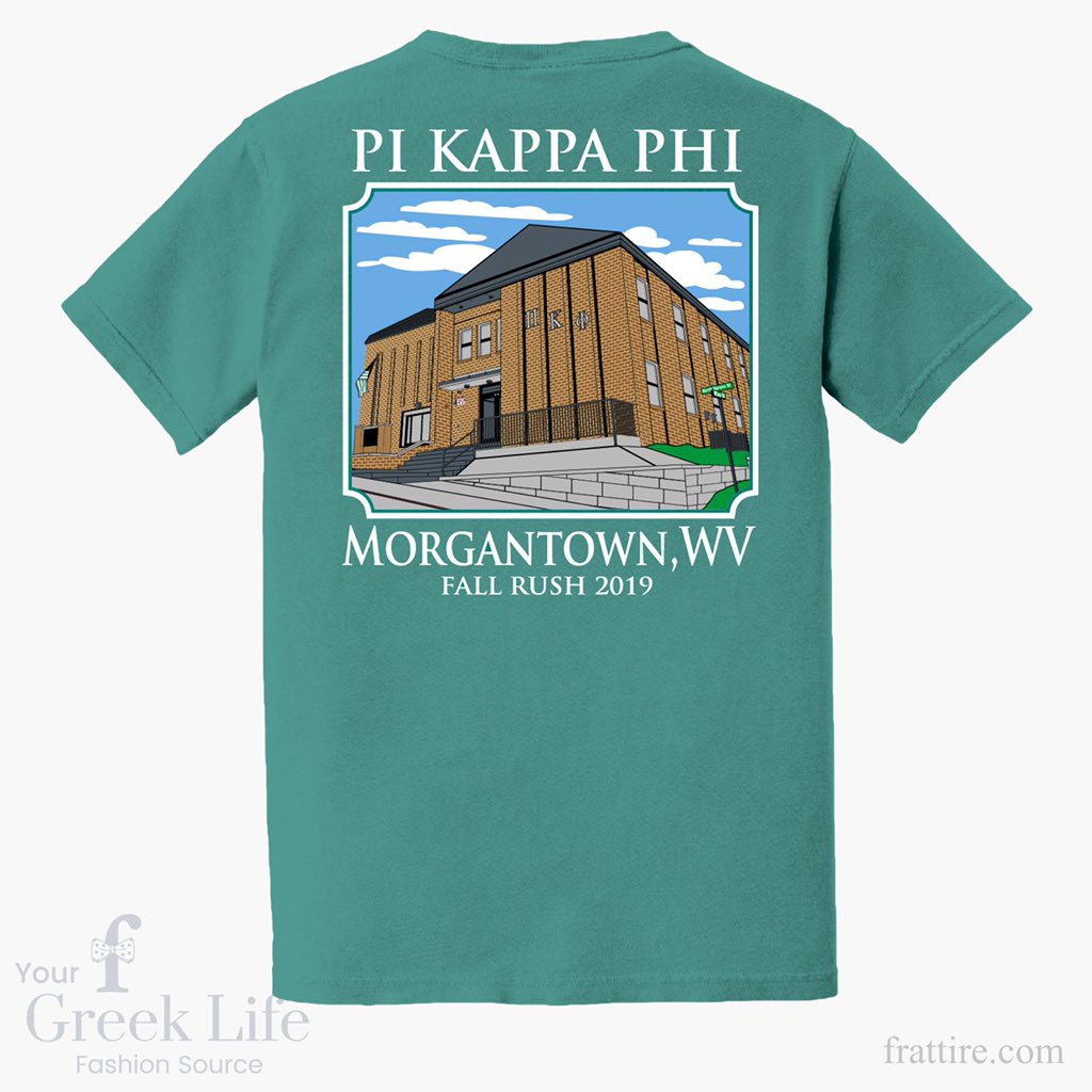WVUPiKapp's tweet photo. We are giving away two of our fall 2019 rush shirts! All you have to do to win is retweet and like this tweet. The giveaway winners will be announced on Friday! https://t.co/4sl6o3Jxwb