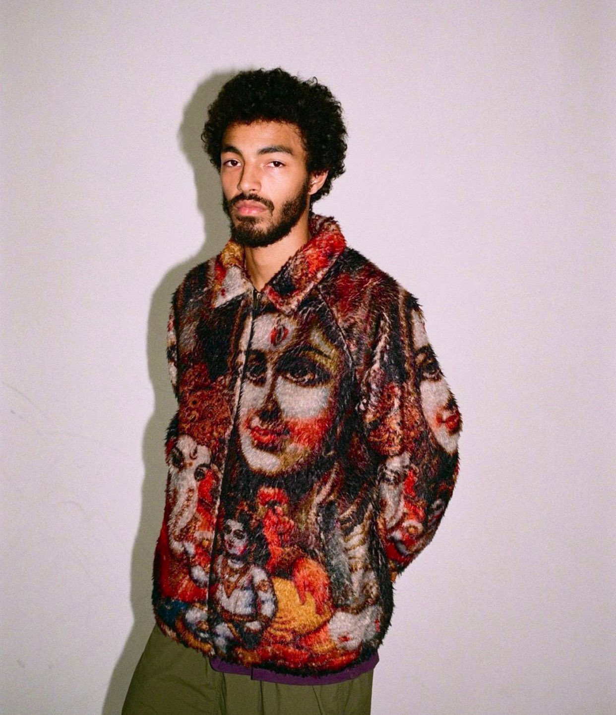 搬入設置サービス付 Supreme Ganesh Faux Fur Jacket M jordan
