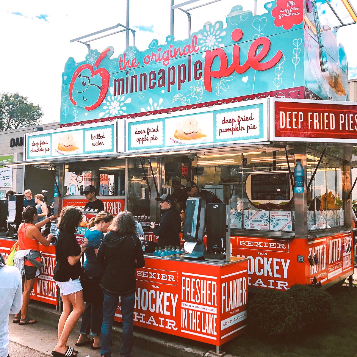 In all its glory! Don’t forget to stop by the colorful Minneapple trailer at the MN State Fair and feast your eyes on some deep fried chocolate, pumpkin or the original, minneapple pie! 

See more of our work for Minneapple:
sussner.com/work/minnes-di…

@MinneapplePie #mnstatefair