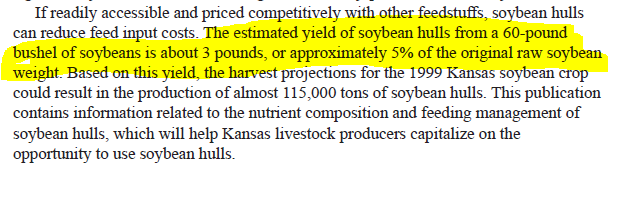 drsplace's tweet photo. Just one example why this plant vs. animal food &amp; ag framing is silly. Soy products are a key component of many alternative proteins but people don't eat the whole🌱 or bean. 3 lbs. of soy hulls get produced for every bushel, which get fed to 🐄🐂

🔗: https://t.co/R9ZrSTwRtg https://t.co/t1K4bBCOH5