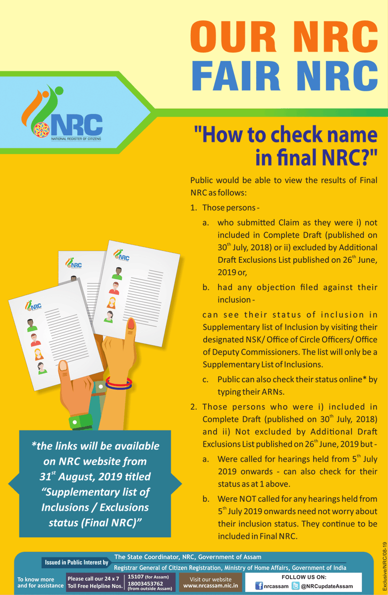 NRC Updation Assam tweet media