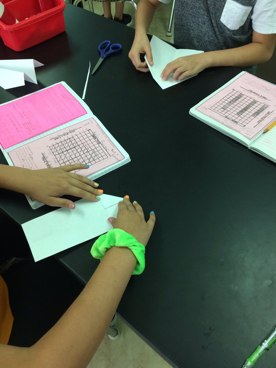 Building and observing flight patterns of paper planes to prep for lab tomorrow...which plane will fly the farthest?? #wmjhscience