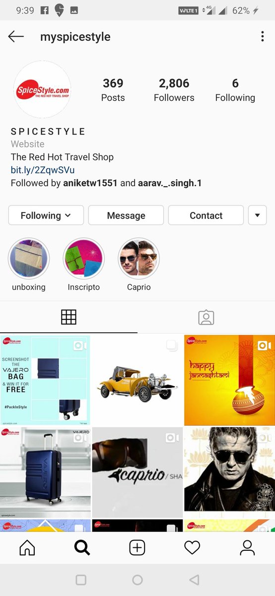 NishantJain_88's tweet photo. @myspicestyle ๐ Here Comes My Perfect Screenshot Teamโ๏ธ
๐ Following on All Social Platformsโ๏ธ
#PackInStyle #vajero
#trolleysuitcase #luggagebag
@myspicestyle
Join Guys
@blessedkamal
@Rahulrahs
@Sanjiv_34
@Aniketw1551
@ranchikuldeep
@khemka_nidhi
@Star_roseR
@mysterioussu
@pari0275
@acidkidrock https://t.co/4PPeziJjT1