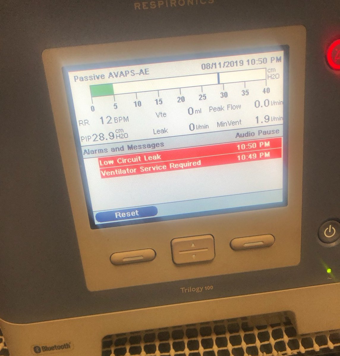 CalebArbaugh's tweet photo. My ventilator isn't happy about the first week of classes. https://t.co/6XATTQxuH3