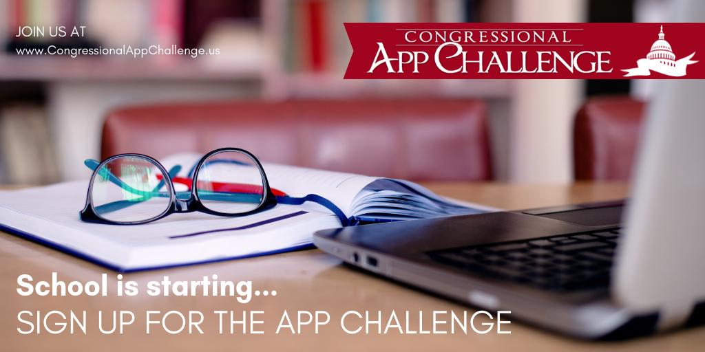 Attention #HighSchool & #MiddleSchool #students & #teachers: Sign up for the 2019 Congressional App Challenge @CongressionalAC! Use your coding skills to help fellow Americans take action! bit.ly/2CDrqIv #BacktoSchool #CodeforCongress 📸:@congressionalac #BacktoSchool