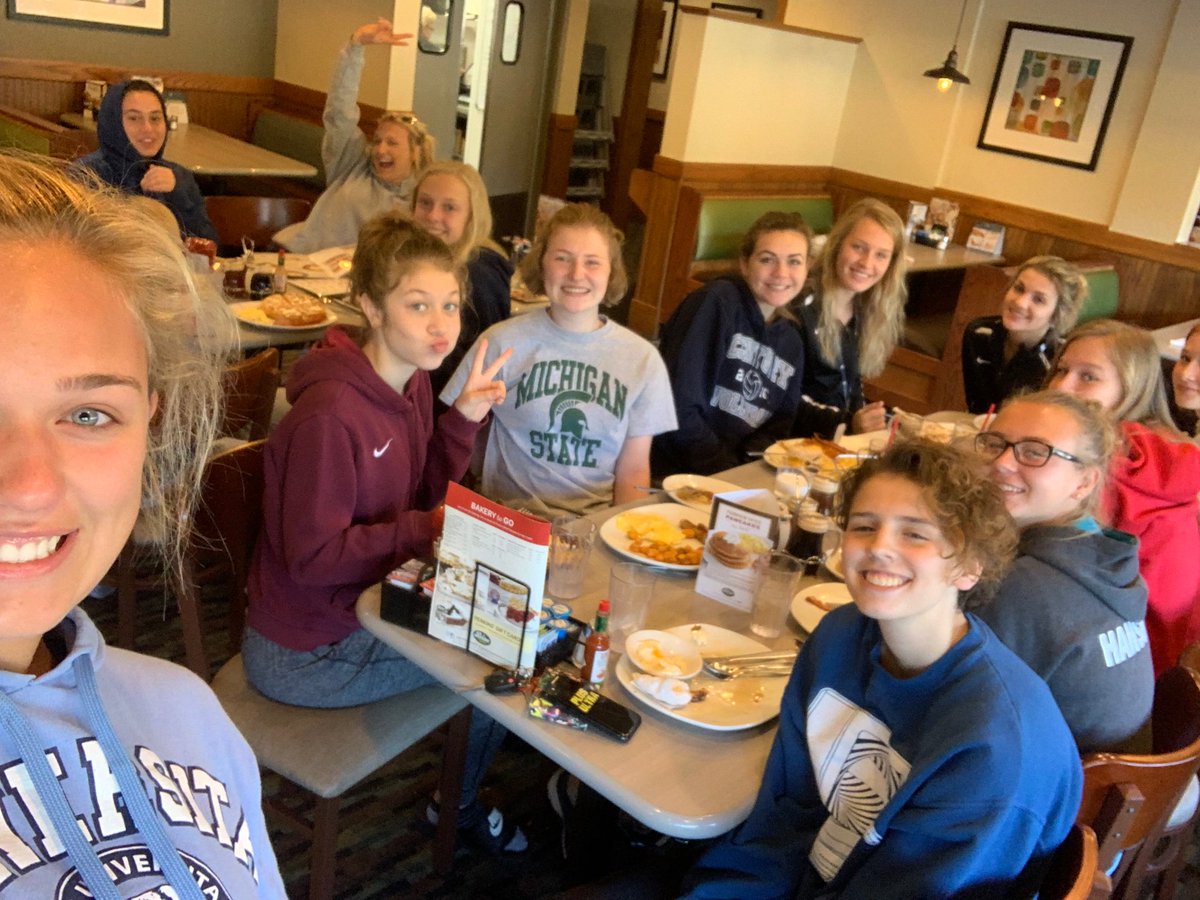 CenturyVB's tweet photo. Game day at Kasson!!! Our morning started with a 7AM breakfast, Go Panthers!! https://t.co/TjAYRvA6y0