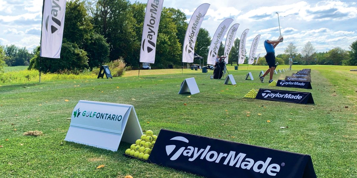 TaylorMadeCA's tweet photo. Proud to be associated with the first ever @thegolfontario Disability Championship and return of the historic Ontario Open. Great start to the week with awards for some amazing golfers. Strong play continues as Pros and Ams take the stage @Woodington_Lake. #OwnTheOO #OpenForeAll https://t.co/K6my7zUiM0