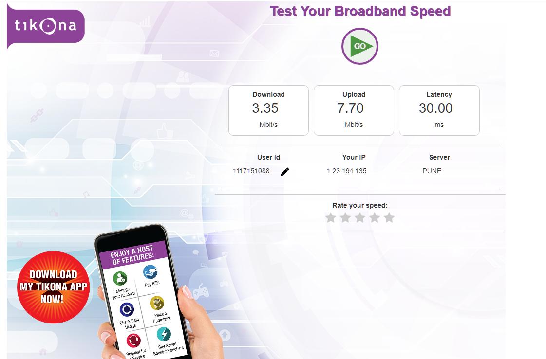 thakorrakesh's tweet photo. @TikonaTIL #60Mbps #60MbpsSpeed #WirelessInternet #TikonaHomeBroadband
Could you please check this snapshot? I am connected with Tikona since last 3 years, so please don't send me robotic / automated answer I know whom to contact and when? Please let me know Am I Paying for this? https://t.co/MVbmAPLc7i