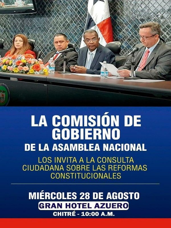 de_ocu's tweet photo. LA COMISIÓN DE GOBIERNO DE LA ASAMBLEA NACIONAL, LOS INVITA A LA CONSULTA CIUDADANA SOBRE LAS REFORMAS CONSTITUCIONALES. https://t.co/HdA6T26MxQ