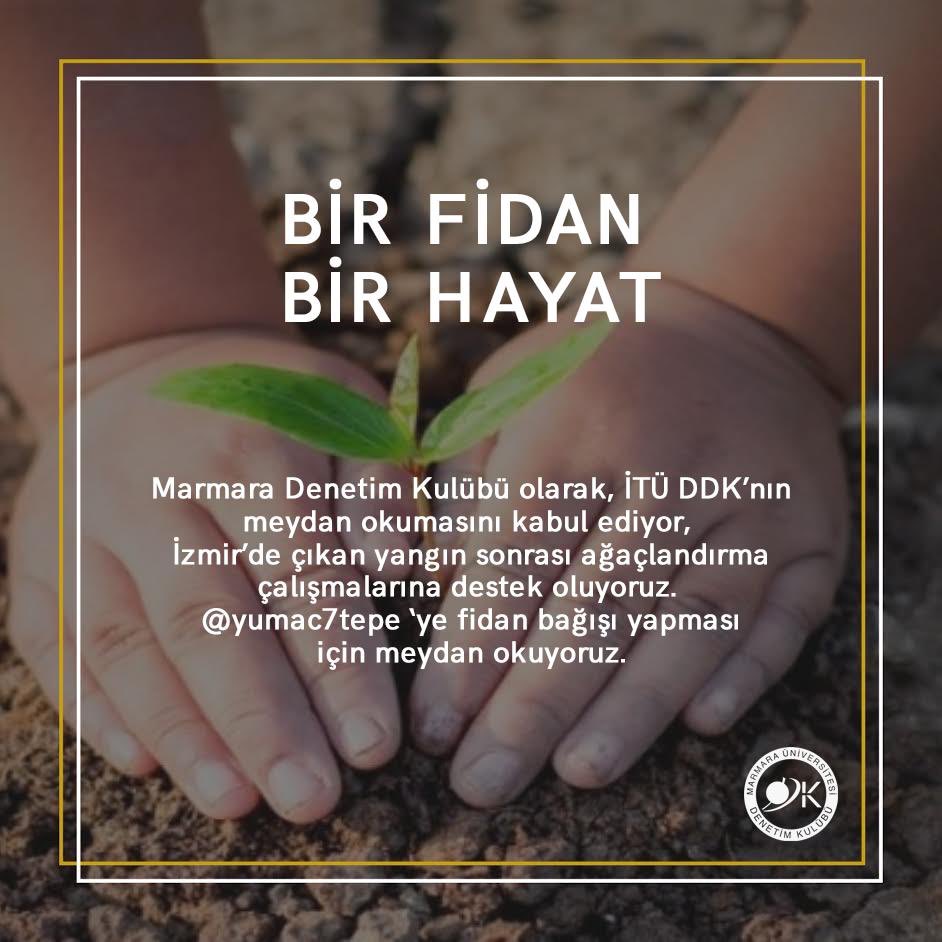 @iiaturkey Denetim Ağı Kulüpleri olarak #FidanChallange ‘a katılıyoruz. <a href="/itu_ddk/">İTÜ DDK</a> ‘nın meydan okumasını kabul ediyor, @YUMAC7 ‘ye meydan okuyoruz.