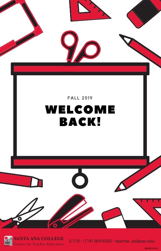 Welcome to Fall 2019 SAC students! 🎒📕✏️📏
