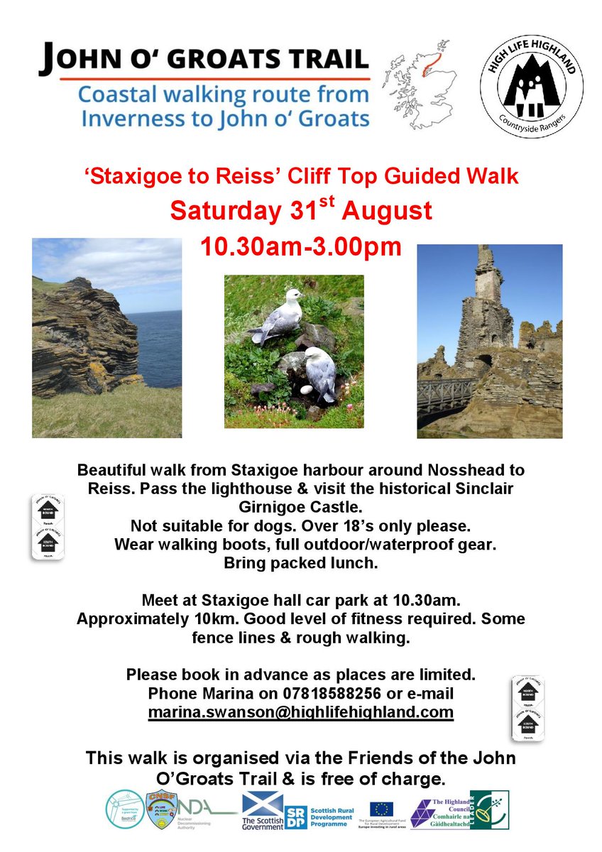 HNM_AHendry's tweet photo. Harbour, lighthouse, castle, beach... lots to see on this guided walk on Saturday with @hlhsocial ranger service and #JOGT. Places need to be booked in advance. https://t.co/7YCm0PK07i