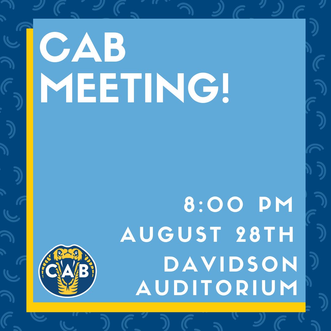 Coker_CAB's tweet photo. Join us for our first Membership meeting tomorrow night and enjoy mocktails in The Den on Thursday night! https://t.co/jVL4zPJDsl