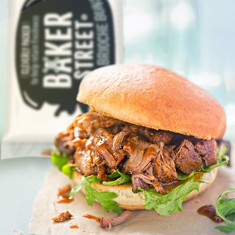 LoveBakerStreet's tweet photo. What’s the most bangin’ way to enjoy pulled pork? In 
a banging Baker Street Mega Brioche Bun, of course! 

Tell us what you’ll be barbecuing this weekend and we might send you some of our barbecue essentials! #win

Winners announced Thursday. T&amp;Cs apply: https://t.co/SoLEJtjFyv https://t.co/xu9GFPTXw6