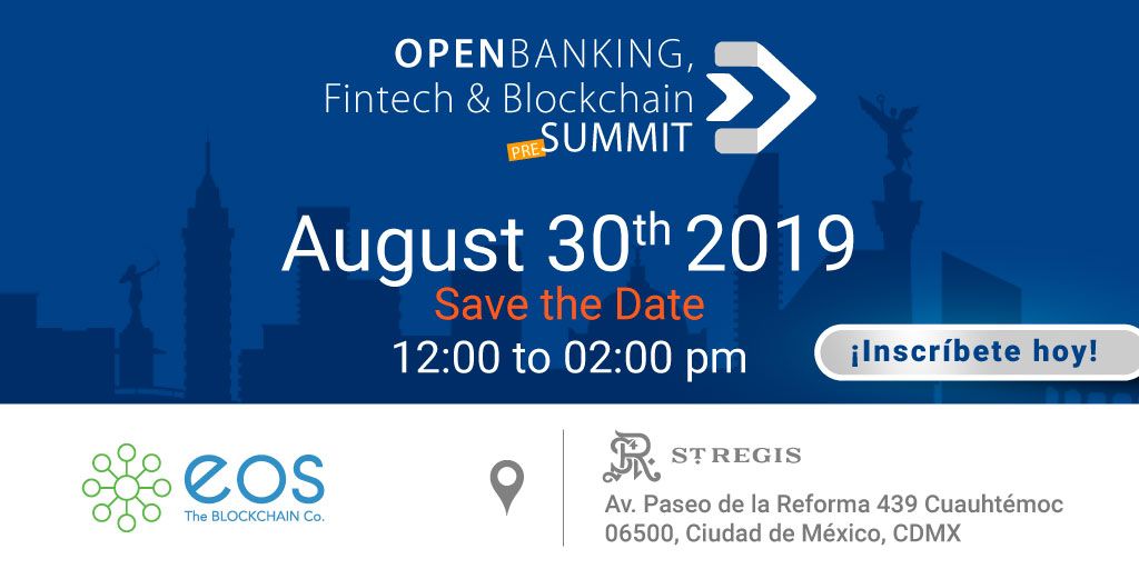 Open_Finance_20's tweet image. Ya te inscribiste a nuestro 3er Pre Summit? Es un evento que no te puedes perder, este viernes 30 de Agosto a las 12 del día en el St Regis de Reforma. No dejes pasar esta oportunidad y regístrate en el siguiente enlace. 
buff.ly/2ZlWl21
#TheopenBankingSummit
#EosSoftware