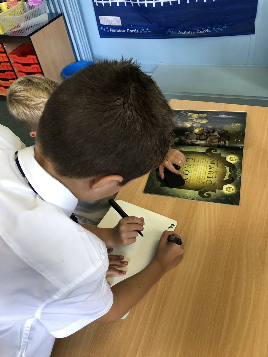MissBrownLVPS's tweet photo. Punctuation detectives investigate Leon and The Place Between! #LVPSLiteracy #ThinkingReader https://t.co/tnnJgiHTss