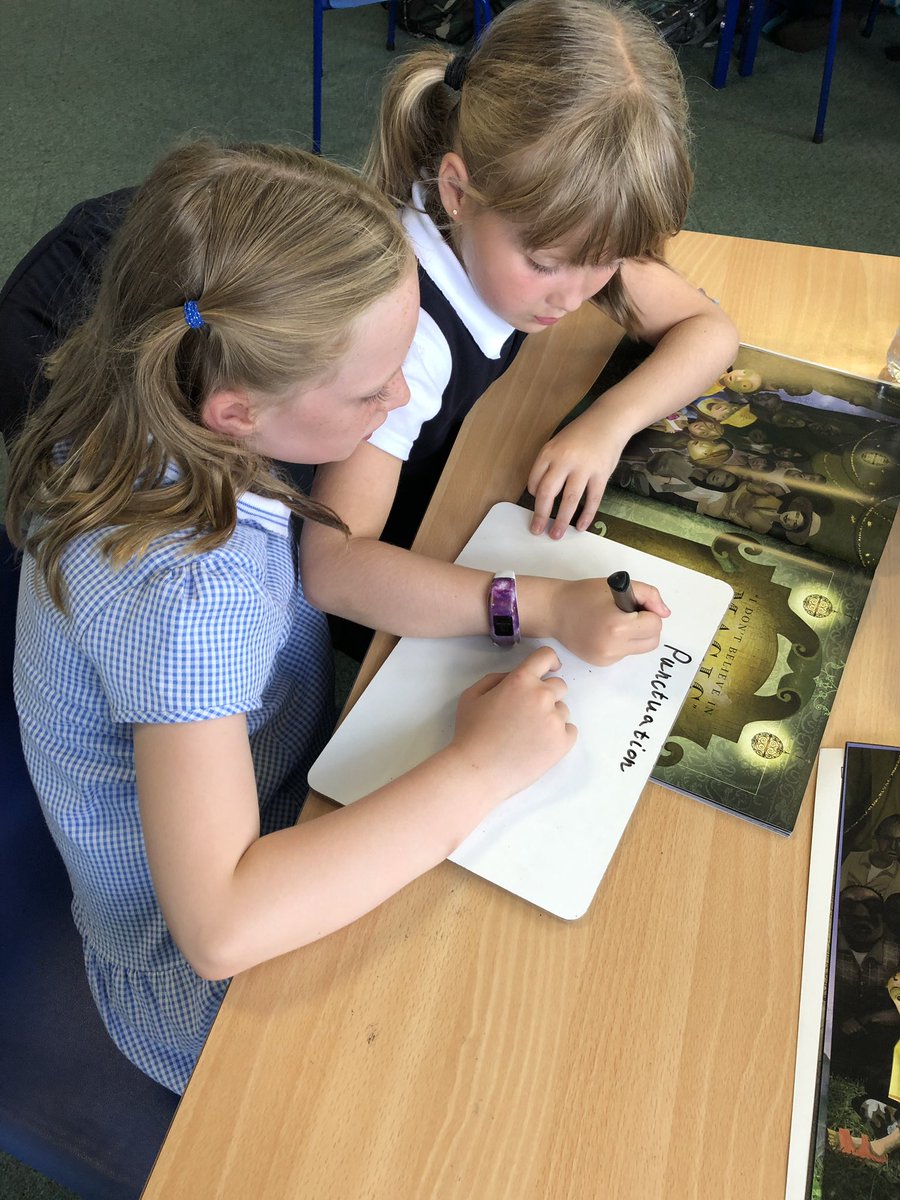 MissBrownLVPS's tweet photo. Punctuation detectives investigate Leon and The Place Between! #LVPSLiteracy #ThinkingReader https://t.co/tnnJgiHTss