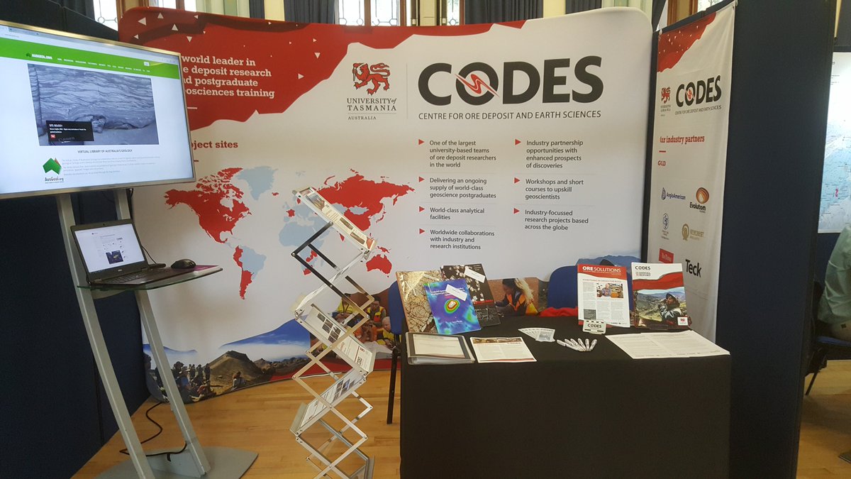 CODES <a href="/UTAS_/">University of Tasmania</a> booth at <a href="/sga_2019/">SGA 2019: Glasgow, 27-30 August 2019</a>. Glasgow has certainly turned on some nice weather for the conference. Great to see some former CODES faces in the crowd too.