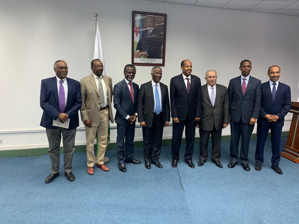 AUHIP's tweet photo. @AUHIP concluded it’s visit to Djibouti where they consulted several stakeholders on the situation in the Horn of Africa, Red Sea and the Gulf of Aden. @STGinAfrica @IGADPeace @parfait_onanga https://t.co/ucA1cntBqT