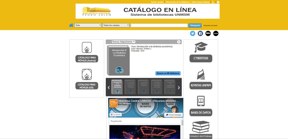 Biblioteca Central UNMSM tweet media